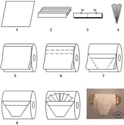 Origami din hârtie igienică