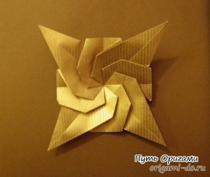 Origami asamblare a starului lui David - calea origami