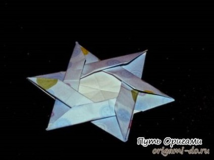 Origami asamblare a starului lui David - calea origami
