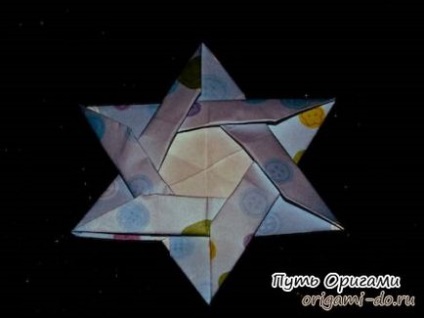Орігамі збірка зірки Давида - шлях орігамі