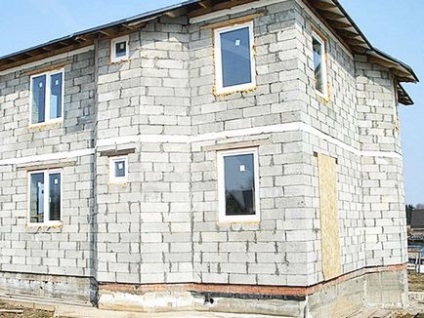Erori de a construi o casă din blocuri de spumă