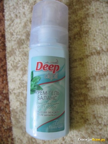 Feedback despre crema-gel dupa depilare floresan deep depil - echilibru - cresterea cresterii parului crema-gel