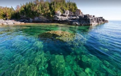 Lacul Huron în zona Statelor Unite, locație, lac foto