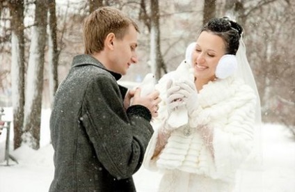 Kesztyű a menyasszony téli esküvő menyasszony kiegészítők