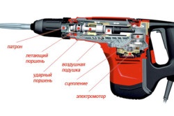 Перфоратор пристрій, принцип роботи і ремонт своїми руками (відео)