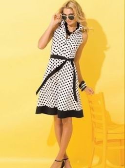 Rochie cu puncte polka