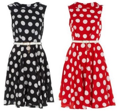 Rochie cu puncte polka