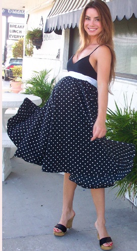 Rochie cu puncte polka