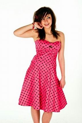 Rochie cu puncte polka