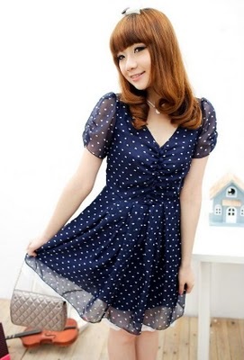 Rochie cu puncte polka