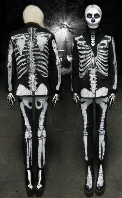 Плаття скелети і костюми смерті - фото і історія