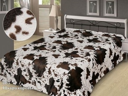 Cuverturi de pat (blană artificială) - piele de vacă - 215х200 - cumpărați în magazinul online pentru prețuri scăzute