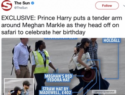 Angajamentul prințului Harry și al lui Megan Markle, prințul Harry, a făcut o sugestie pentru Megan Markle în Africa