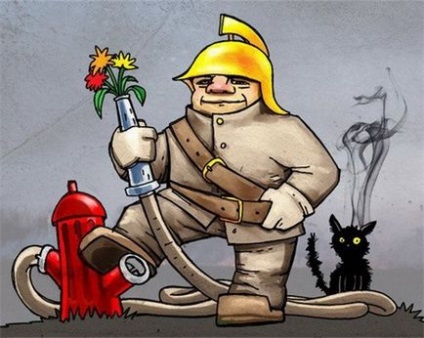 Tűzoltó vagy tűzoltó (tűz) Tűzoltó vagy tűzoltó