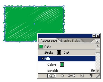 Aplicarea efectului de scribble asupra Adobe Illustrator