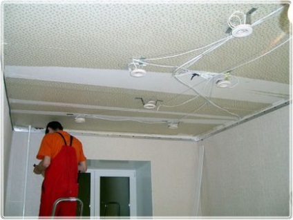 Instalarea si repararea cablurilor sub tavan stretch, Mos siling - instalarea plafoanelor de tensiune