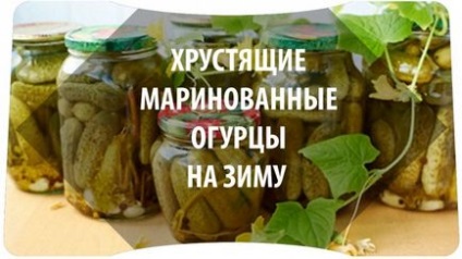 Рецепти заготівлі на зиму хрустких маринованих огірків