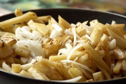 Рецепт смаженої картоплі з баклажанами - гарячі страви, смачна вечеря, обід від 1001 їжа