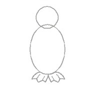 Малюємо пінгвіна - маленький художник - країна мам