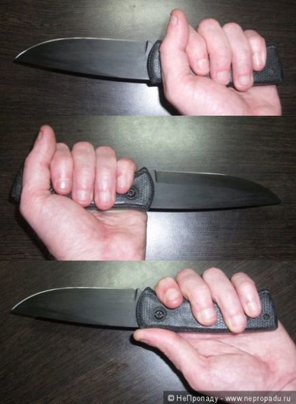 Manipulați pentru un cuțit dintr-o mikarta de casă