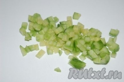 Saláta garnélával és rizzsel - a recept egy fotó