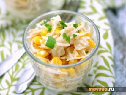 Csirke saláta „kegyelem” - lépésről lépésre recept opciók (recept) Csirke saláta „kegyelem” - lépésről lépésre recept lehetőségek