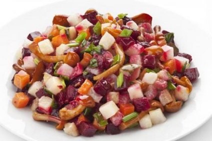 Salată cu ciuperci murate rețete delicioase cu fotografie