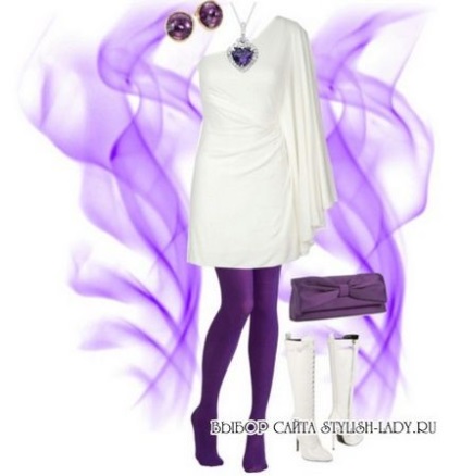 Cu ce ​​să poarte o eșarfă purpurie și o fotografie purpurie de chilotă cu combinații de succes
