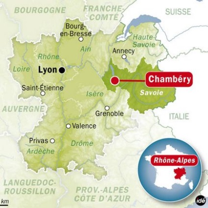 Chambery város (rakott hagyma szalonna) Chambery város