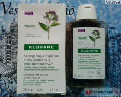 Șampon cloran cu extract de chinină și vitamine în - 