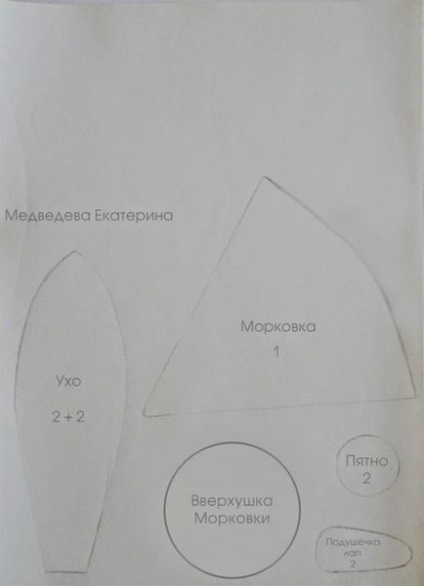 Шиємо м'яку іграшку зайця - майстер клас з викрійками і покроковими фото