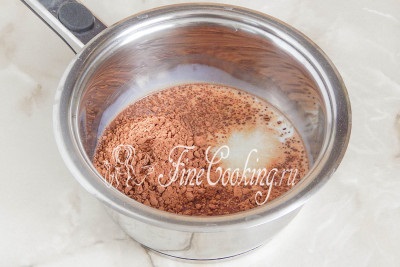 Шоколадна глазур з какао і молока - рецепт з фото