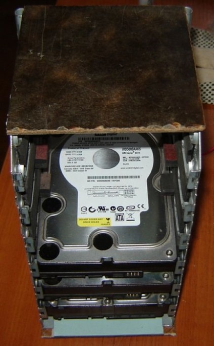 Шумовібропоглащающая кошик для hdd з hotswap на базі корпусу chieftec bx-03b-sl-bl - зроби сам