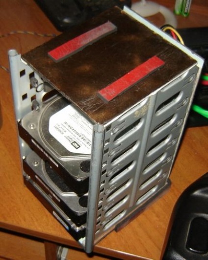 Шумовібропоглащающая кошик для hdd з hotswap на базі корпусу chieftec bx-03b-sl-bl - зроби сам