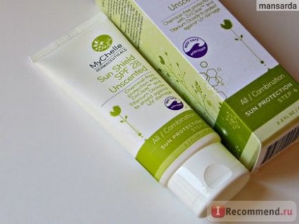 Сонцезахисний крем mychelle dermaceuticals sun shield, spf 28, unscented, all