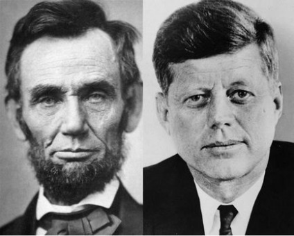 Coincidenta dintre circumstantele vietii si moartea lui Abraham Lincoln si a lui John Fitzgerald Kennedy,