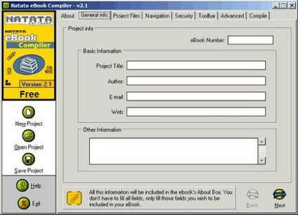 Створення електронних книг в natata ebook compiler free