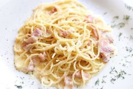 Спагеті з вершками за класичним рецептом з італії
