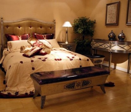 Dormitor în stilul safari
