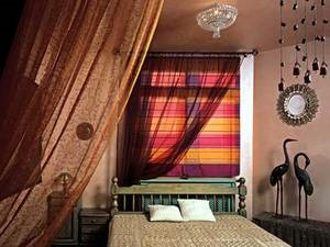 Dormitor în stilul safari, design interior