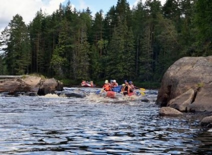 Rafting pe plute (Karelia, râul Shuya), ce să luați cu dvs., turist în Rusia