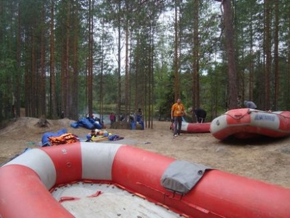 Rafting pe plute (Karelia, râul Shuya), ce să luați cu dvs., turist în Rusia