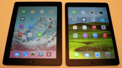 Comparație între ipad 4 și ipad air