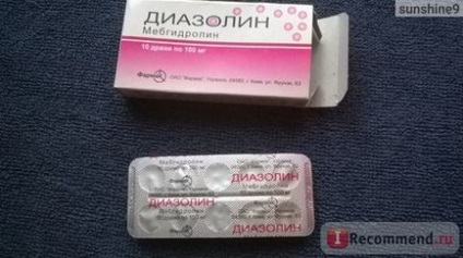 Mijloace pentru tratamentul alergiei farmacocine diazoline (mebhydroline) - 
