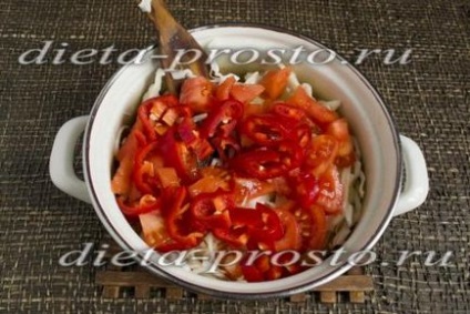 Суп для схуднення з селери, цибулі, капусти, болгарського перцю, помідорів