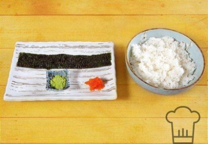 Sushi gunkan maki - cu reteta foto tobiko caviar