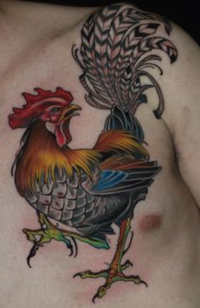 Tattoo cocoș - valoare, schițe de tatuaje și fotografii