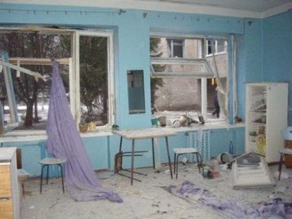 Telmanovo a fost supus artudaru vsu, spitalul regional a fost distrus