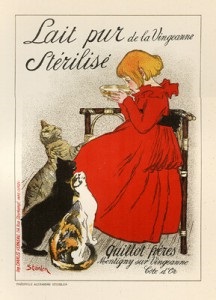 Théophile Steinlen - macska sétál egyedül - kototeka - a legérdekesebb dolog a világon a macskák