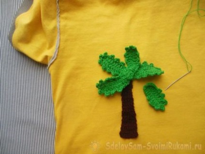 Aplicatie tropicala »pentru tricou de vara de tricou, maini de clasa proprie